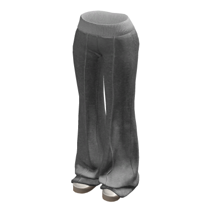 Grey Winter Flared Lounge Sweatpants
