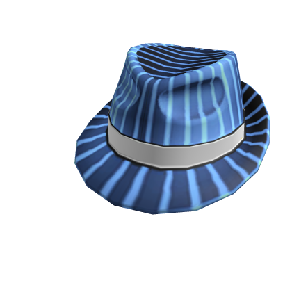 Azure Pinstripe Fedora