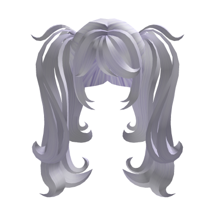 fluffy cute cozy kawaii purple pigtails Roblox item