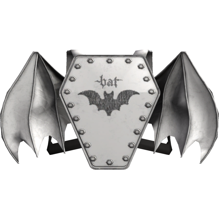 Bat Gothic Alt Wing Casket Backpack White