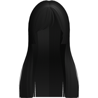♡ : long blunt layered anime hair black Roblox item