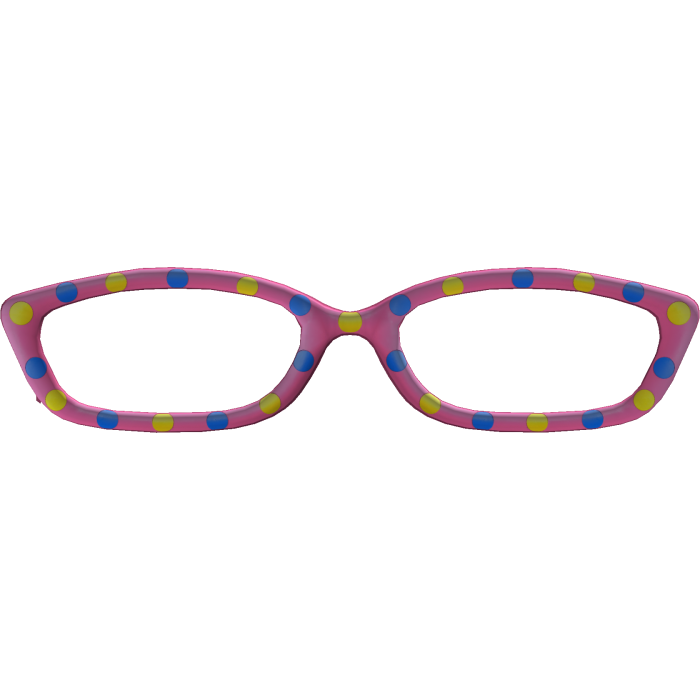 Star Polka Dot Glasses In Pink