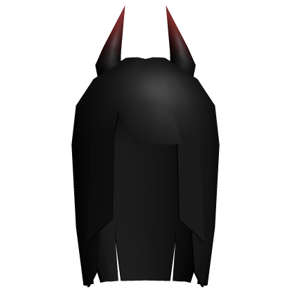 Low Poly Halloween Devil Horns Emo Hair Black Roblox item