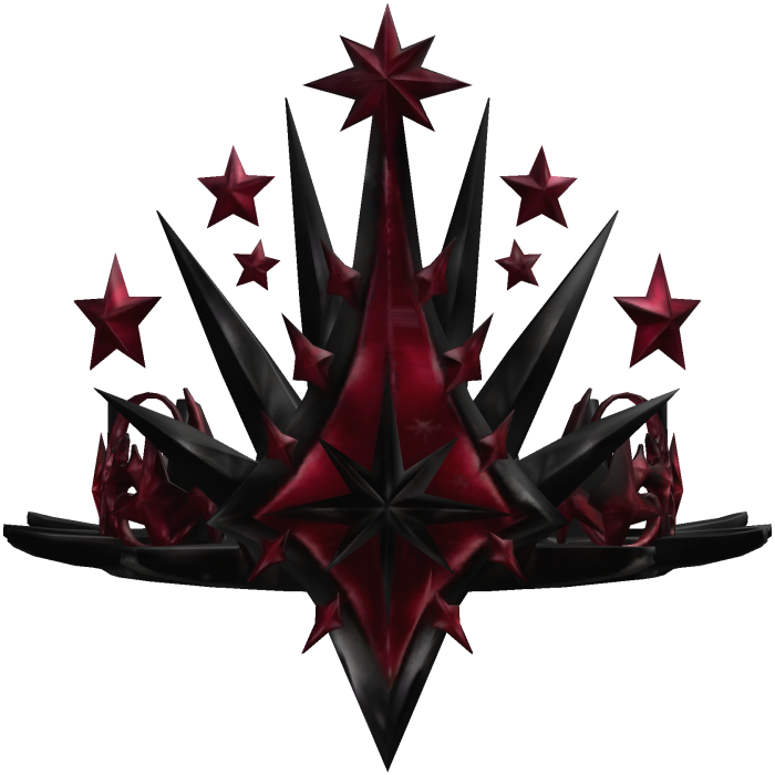 Red And Black Star Crown