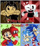 The super Mario group and his friends