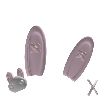 cute dear adorbs pastel baby pink candy bunny ears Roblox item
