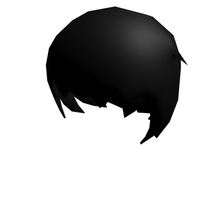 low poly short hair black