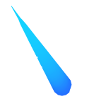 Blue Neon Unicorn Horn