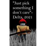 the delta...