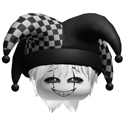 Dashie Vkei Jester Emo White hair Y2K | Roblox Item - Rolimon's