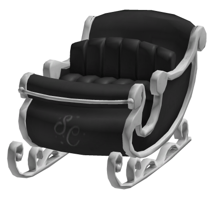 Black Christmas Santa Sleigh