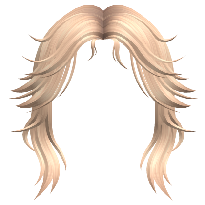 Messy Wolfcut Bangs in Blonde Roblox item