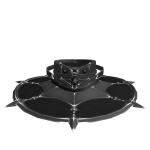 Silver Black Outlaw Hat