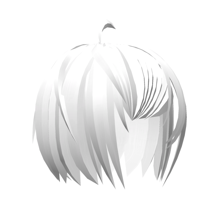 cute white anime hair ^,..,^ 