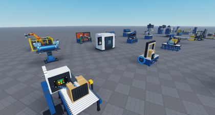 Factory & Warehouse Equipment Pack | 40 HD Models preview 2