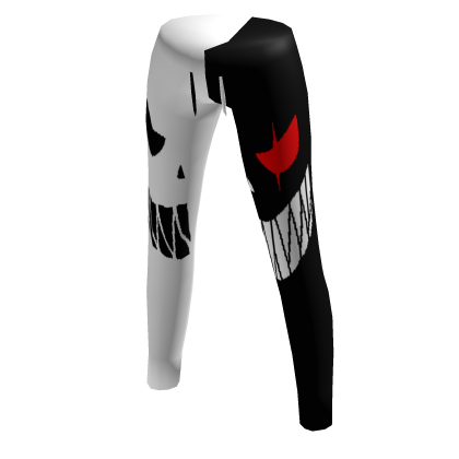 Pants Evil Black White Halloween Smile Red HD