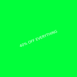 40% off any item!!!!