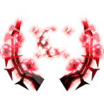 [🌟 Glow + Animated] Blood Moon Sakura Horns