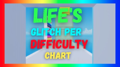 [👑VIP👑] Life's Glitch Per Difficulty Chart Obby