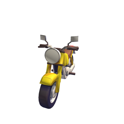 Yellow Low Poly Moto 