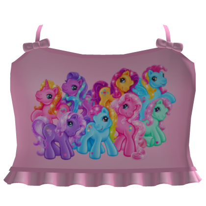 🍭cute pink kawaii tweencore pony top Roblox item