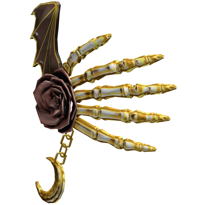 Vampiric Scary Skeleton Rose Hand