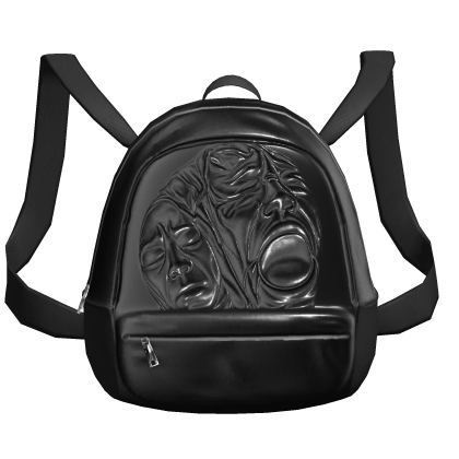 [REGULAR] Black "Agony" Face Backpack 1.0
