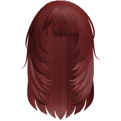 Red 2000s Stylish vkei Anime Girl Hair Roblox item