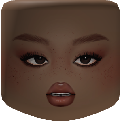 Pouted Almond Freckled Face Brown Skin Tone Roblox item