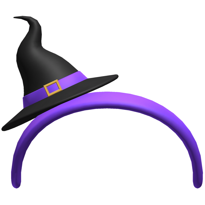 Halloween Purple Witch Hat Headband