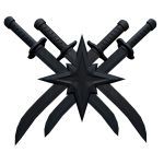 Dark Ninja Star Swords