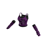 🍀 Y2K Cute Top w Armwarmers(Purple)