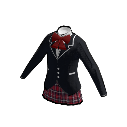 Japanese Anime Uniform in Red and Blue