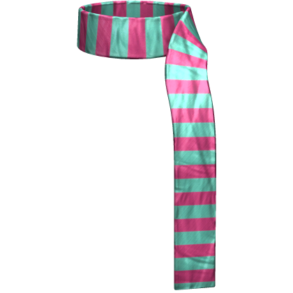 fall striped cyan pink fashion scarf Roblox item