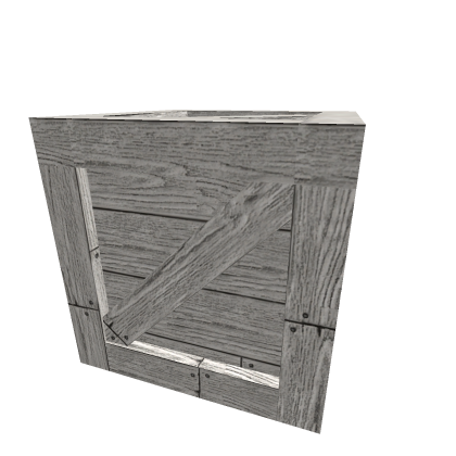 White wooden crate