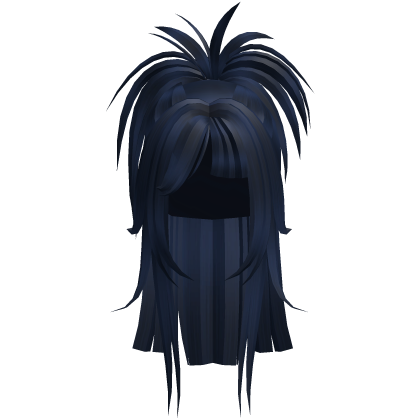 Spiky Anime Half Up Ponytail (Blue)