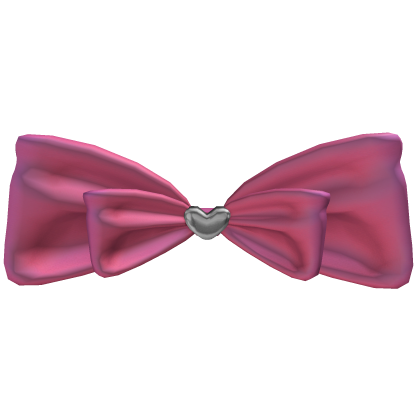 Pink Ribbon Top Ponytail Bow Roblox item