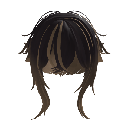 Brown Messy Short Wolf Cut Roblox item