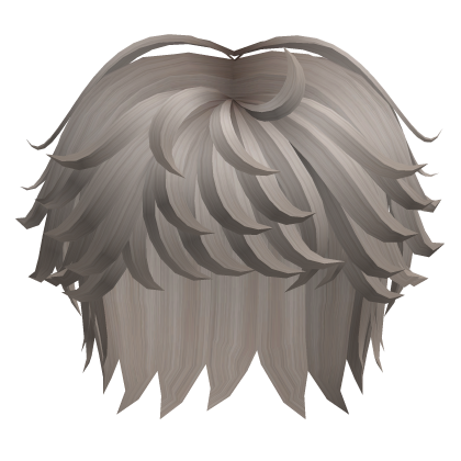 Fluffy Messy Boy Hair Ash Blonde Roblox item