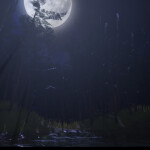 Wooded Creek (Night)