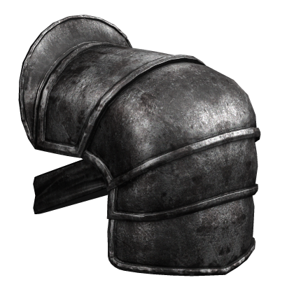 Dirty Medieval Knight Pauldron - Left Roblox item