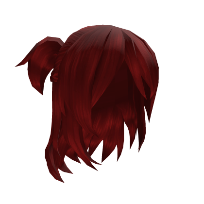 ♡ Messy Cute Pigtails Braid Hair - Red
