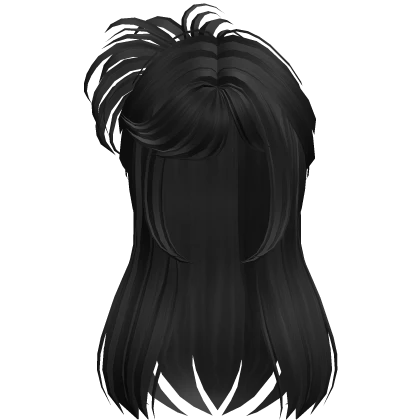 Y2k Grunge Half Up Hair (Black) | Roblox Item - Rolimon's