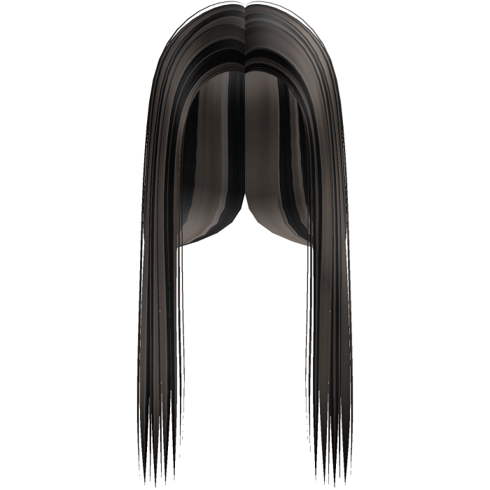Black Triple Highlight Y2k Front-Swept Hair