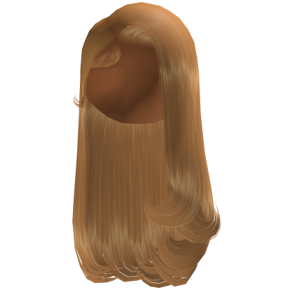 Deep Side Part Curled up Ends [Blonde]