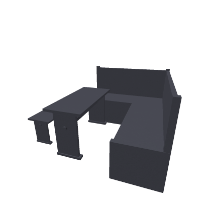 modern bench and dinner table