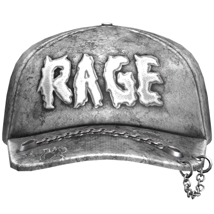 Rage White Distressed Cap Roblox item