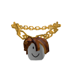 Bacon Hair Pendant Chain (Gold)