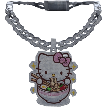 [1.0] Trendy Ello Kitty Iced Out Ramen Chain