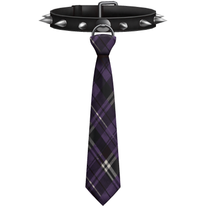 Emo Choker Spikes Necktie